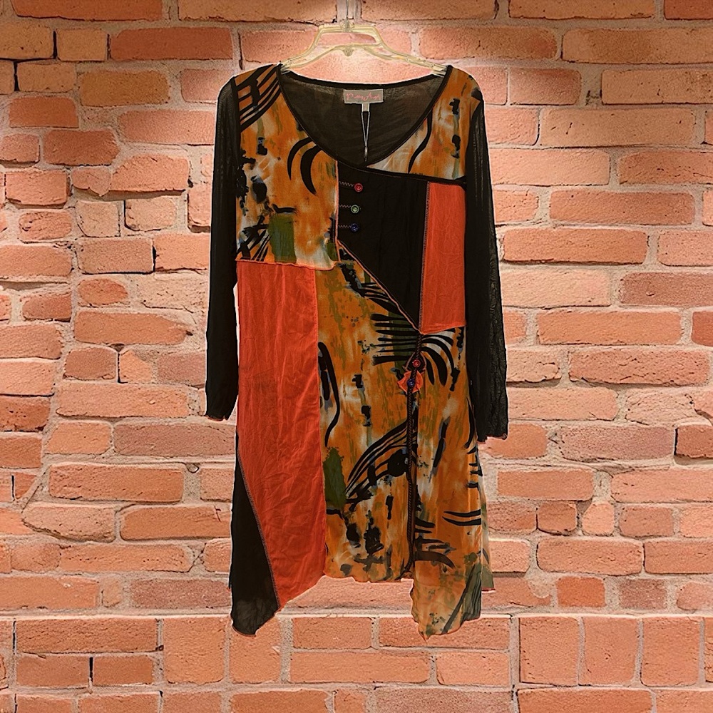 Multicolor Abstract Women Dress